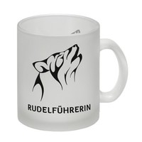 RudelfüHrerin Wolf Glas Tasse Mit Heulender Wolf Motiv