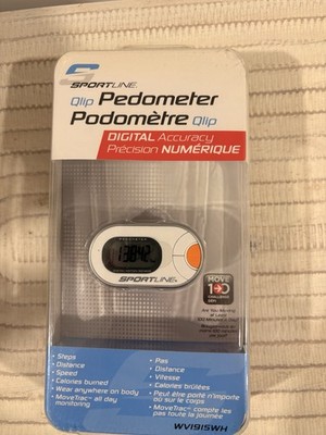 Sportline 310 Qlip Pedometer Digital Accuracy