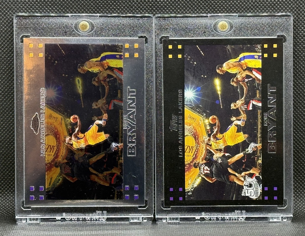 Kobe Bryant 2007-08 Topps CHROME and Flagship #24 VERY CLEAN COMBO!