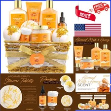 10-Piece Spa Gift Set Featuring Almond Milk  Honey - Luxurious Self-Care Basket