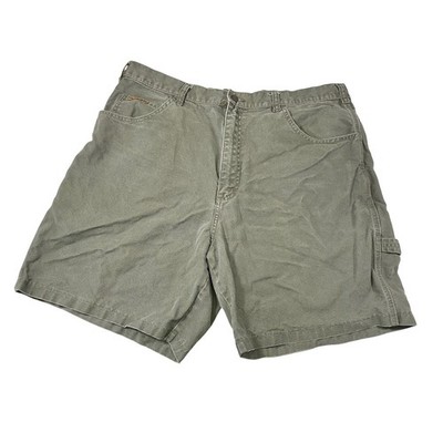 C.E. Schmidt 38 Olive Green Carpenter Shorts Canvas Utility Workwear Gorpcore