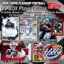 Tetairoa McMillan CAR 2026 Topps FLAGSHIP FOOTBALL (50 Box) PLAYER Break#5