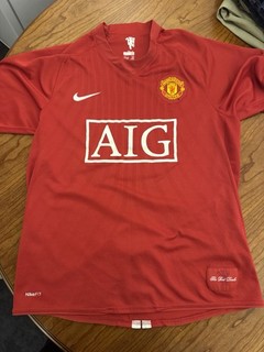 Original Authentic Manchester United 2007/2008 Home Football Shirt Medium Men's