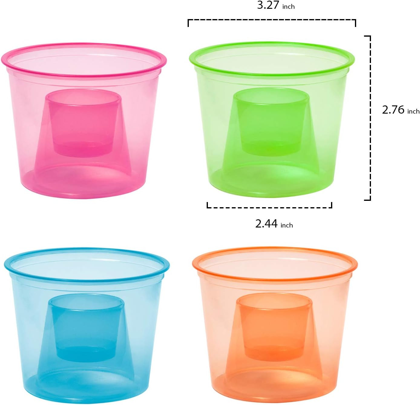 Party Essentials Disposable Soft Plastic Bomber Cups, Jager Bomb Shot Glasses, 4 thumbnail 3