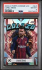 2023-24 TOPPS CHROME UEFA CLUB COMPETITIONS GOLAZO #GL5 LIONEL MESSI PSA 8