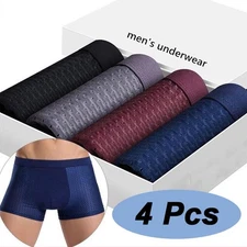 4pcs Boxhero Men's Underwear Box Hero Boxer Briefs Shorts Built-in & 3D Pouch