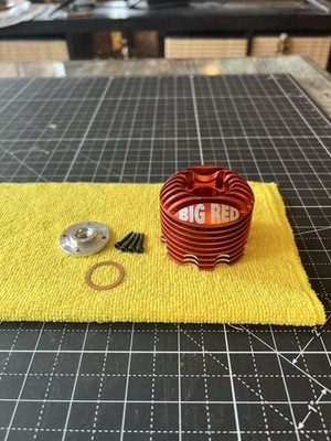 Dynamite BIG RED Mach 2 .28 Mint Cooling Head & Button W Hardware #DYN6064