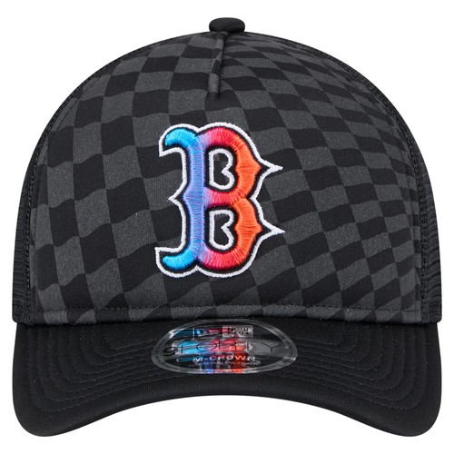 Herren New Era schwarz Boston Red Sox Farbverlauf 9FORTY A-Rahmen M-Krone Trucker - Bild 2 von 6