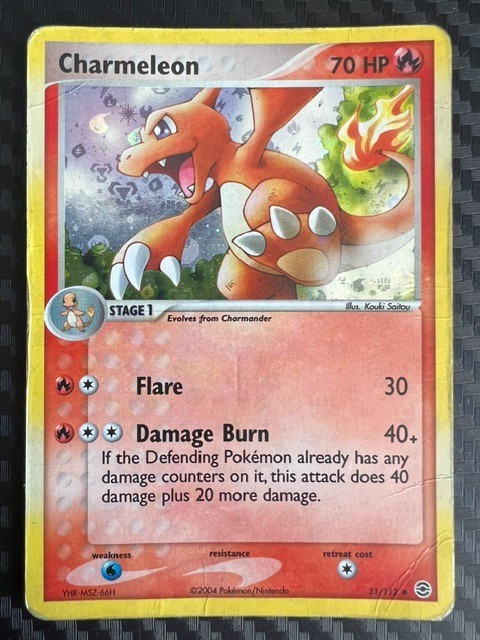 Pokemon TCG Charmeleon 31/112 FireRed & LeafGreen Reverse Holo DMG