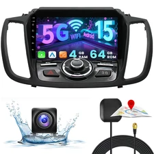 For Ford Escape 2013-2019 Android 15 Car Radio Stereo Wifi Carplay GPS Navi +Cam