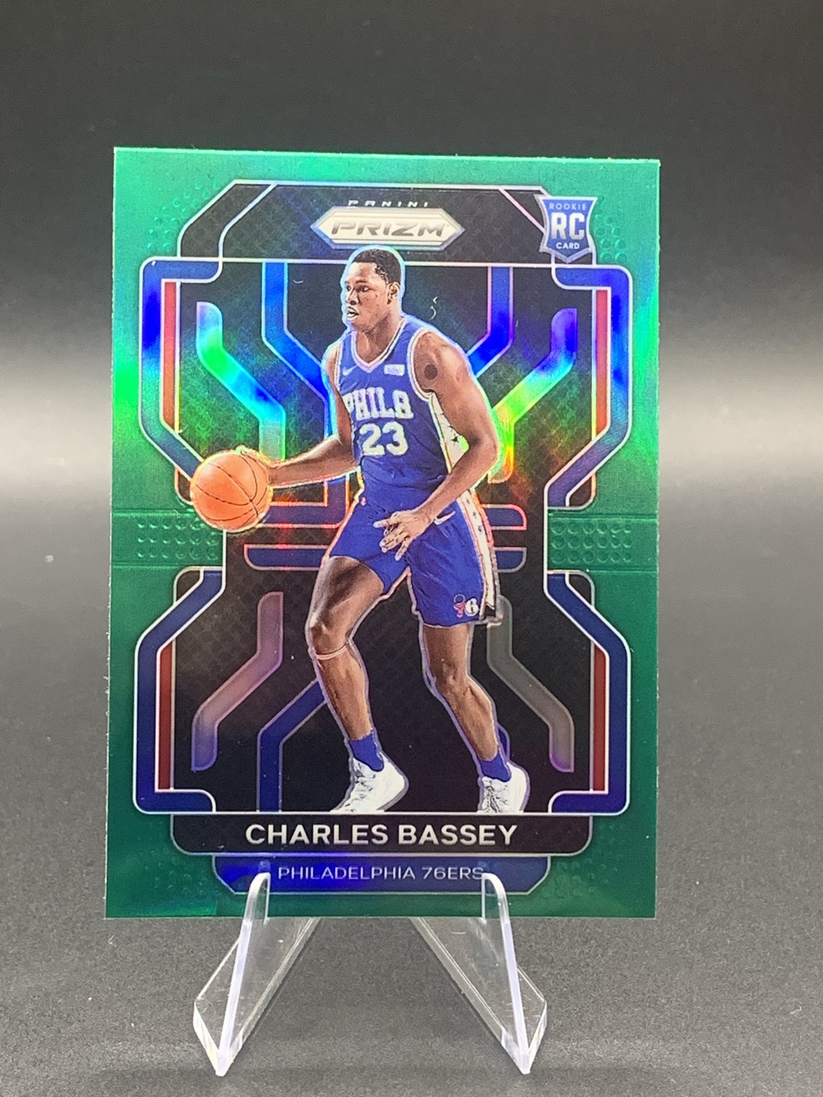 2021-22 Panini Prizm - Charles Bassey #304 Green Prizm (RC)