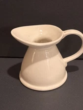 Lord Nelson Pottery White Creamer Mini Pitcher Made in England 9-77 2”