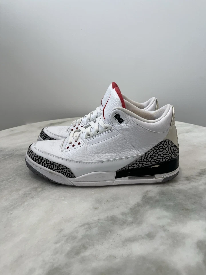 Size 13 - Jordan 3 White Cement 2011 - image 4 of 4