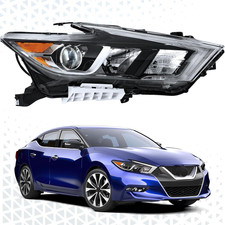 Headlight Assembly Fit for Nissan Maxima 2016 2017 2018 Halogen Model Passenger