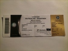Sammler Ticket 2014 Deutschland - Argentinien Argentina