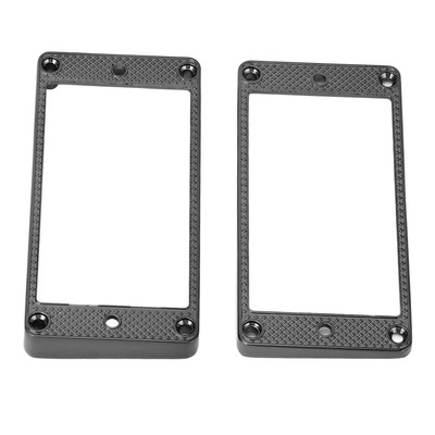 2Pcs Humbucker Pickup Ring Metall Montagerahmen Flat Bottom für E-Gitarre