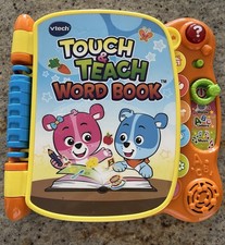 VTech Touch  Teach Word Book 1416 Interactive ABC Learning Toy Tested Works