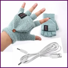 Electric Heated Gloves Hand Warmers Mittens Heater Rechargeable USB Reusable