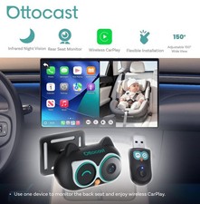 Ottocast Cabin Care Baby Car Camera Carplay Adapter Rear Seat Safety 1080P 150 