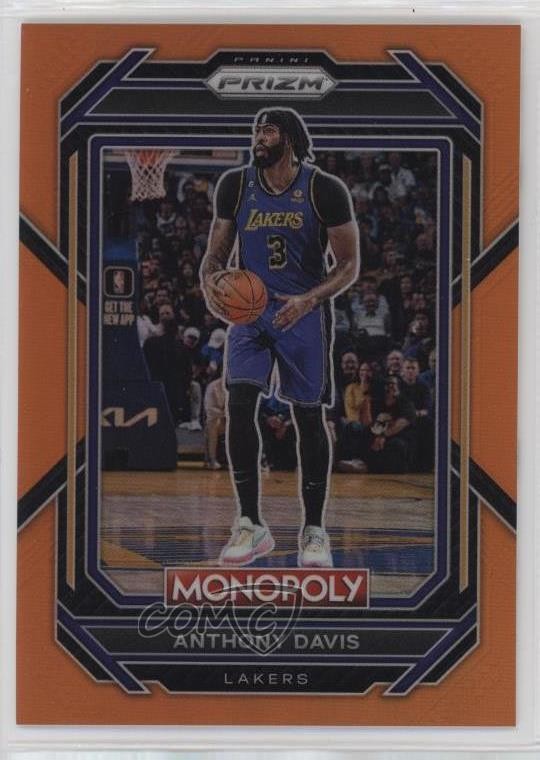 2022-23 Panini Prizm Monopoly Orange Prizm /124 Anthony Davis #41 14ma