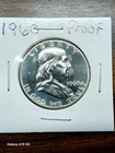 1960 Proof Franklin Half Dollar 90% Silver Low Grade Proof US Coin Philadelphia