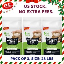 World's Best Cat Litter Comfort Care Original Flushable Unscented Corn 28lbs