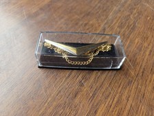 Krawattennadel mit Kette, Herren Schmuck