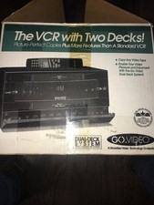 Go Video The V C R With Two Decks In Box GV 6010 Used .