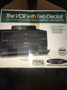 Go Video The V C R With Two Decks In Box GV 6010 Used .