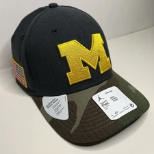 Michigan Wolverines Jordan Brand Rise Swoosh Performance Flex Hat - Unisex M/L