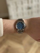King seiko style nh35 built watch 38mm blue dial automatic