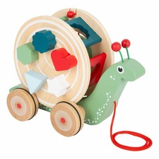 Legler Small Foot Nachzieh-Stecktier Schnecke, Spielzeug, ab 12 Monate, 11734