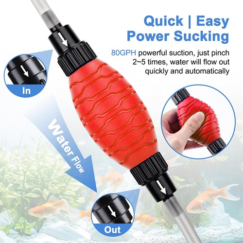 Quick Aquarium Siphon Pump Gravel Cleaner a - Picture 2 of 8