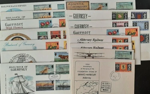 z(GGY-233) GUERNSEY 1972 FDC set of (16) First Day Covers  (ALL pictured)