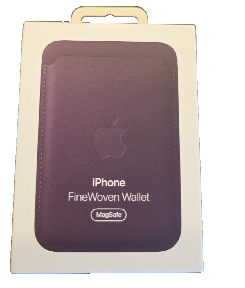 Apple iPhone FineWoven Wallet w/ MagSafe-Blackberry-NEW W Apple iPhone FineWoven Wallet w/ MagSafe-Blackberry-NEW W