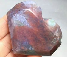 70g NATURAL  pink moss agate  heart QUARTZ CRYSTAL   stone HEALING