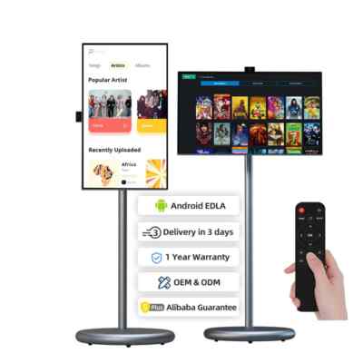 27 Inch Rotatable Portable Smart TV Touch Screen Monitor Tablet 6G+128G New