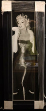 Marilyn Monroe in a long evening dress Black Frame dbl. Blk.Mat 16 3/4 x 43 1/2