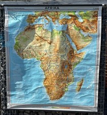 Africa Relief Diercke Roll Map School Wall Map Teaching Chart 180x180cm No026