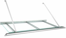 Vordach Calypso 1 VSG Glas - Aluminium Echtglas Vordach