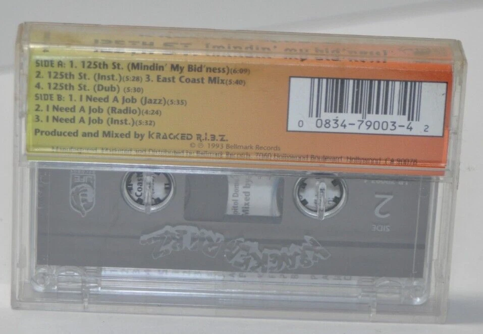 KRACKED R.I.B.Z. - 125th St. Mindin' my bid'ness Casset Foto 2 de 2