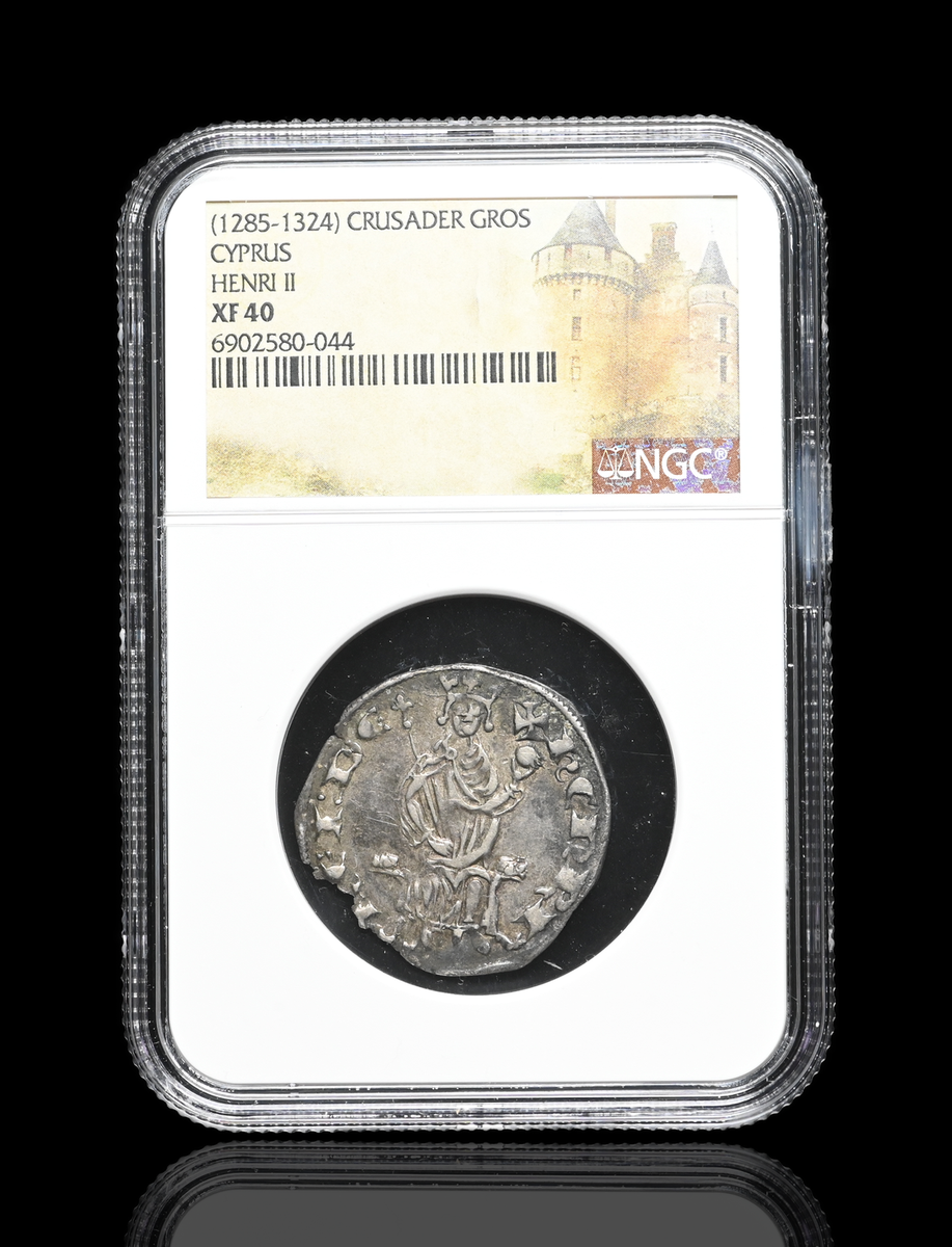 CRUSADERS, Cyprus. Hugh IV, 1324-1359. Silver Gros, NGC XF40 | eBay