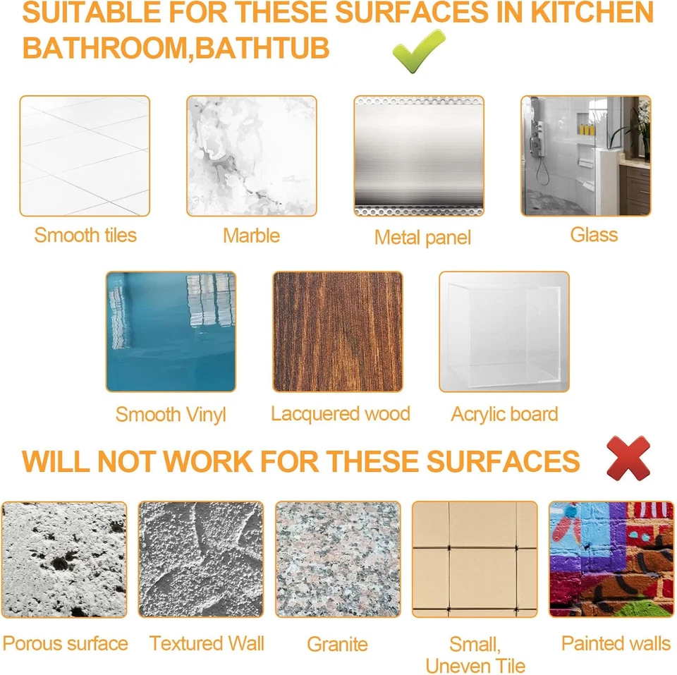 2pz Maniglia a Ventosa per Bagno/Doccia Antiscivolo Ausilio per Anziani Disabili - Immagine 4 di 4