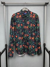 ETON Vintage Mens Floral Print Long Sleeve Shirt Size L