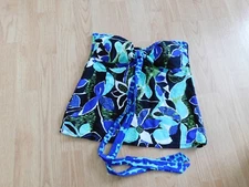 Women's Swimwear Bandini Top - Island Escape - Blue Color - NWT - 6