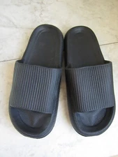 NIB Vonmay ZG-01 Black Rubber Slide Sandals Shoes Men's Size XXL 44-45
