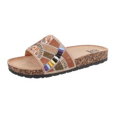Pantoletten Damenschuhe 3091 Ital-design In Camel