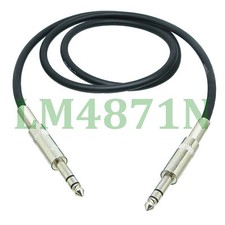 DIY Extension Balanced Leads L-2T2S 6.35mm 1/4" stereo TRS plug to plug Audio
