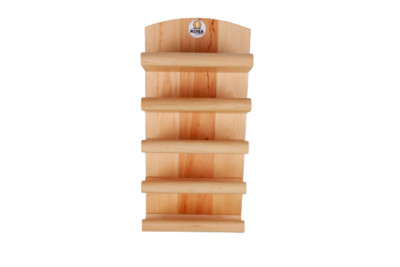 Koba - Sauna Brillenablage für 5 Brillen | Halter | Erlen Holz Handyregal Ablage