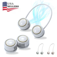 COOLIN Rolling Compact Neck Fan, Bladeless, Lightweight, Handsfree, Rechargeable